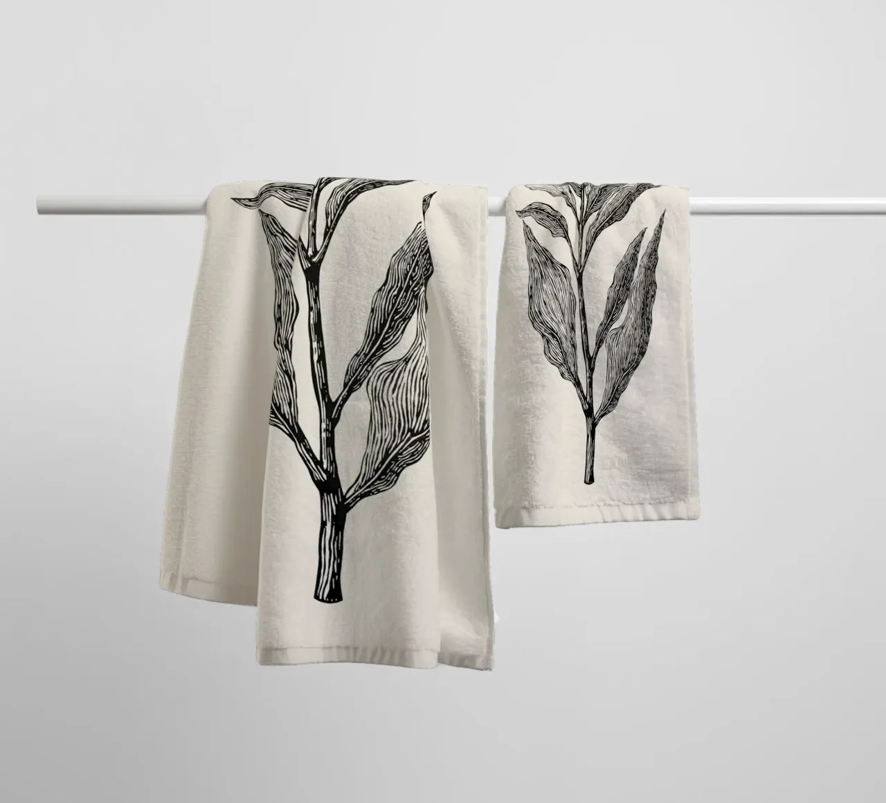 Botanical Poster asciugamano da bagno da Indigo Rain