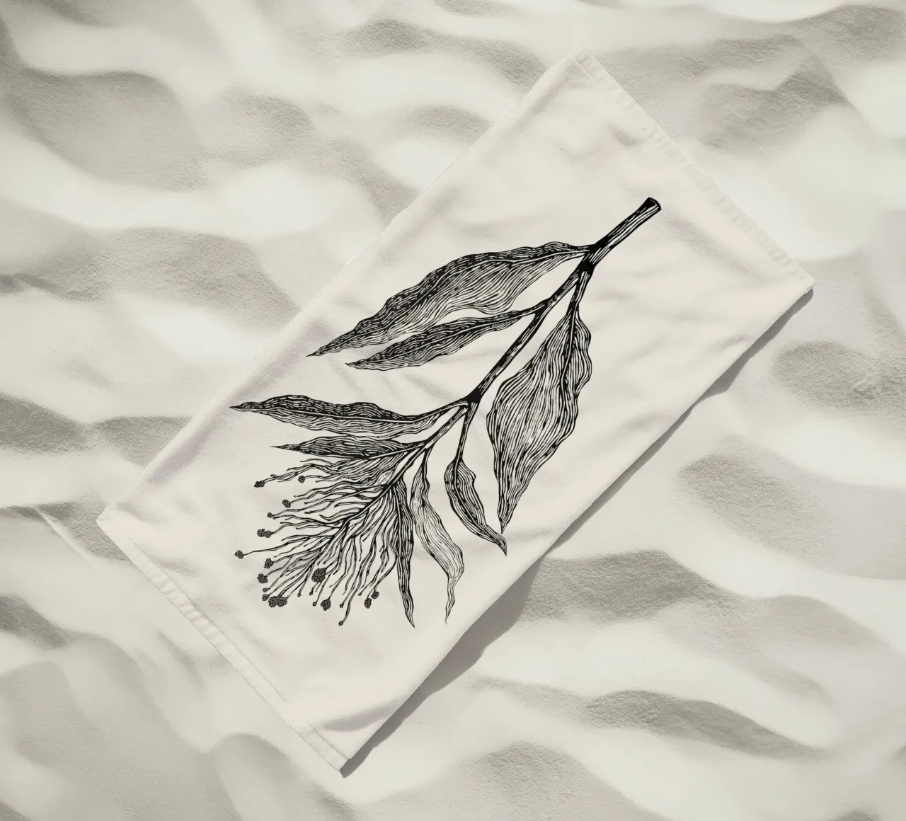 Botanical Poster telo mare da Indigo Rain