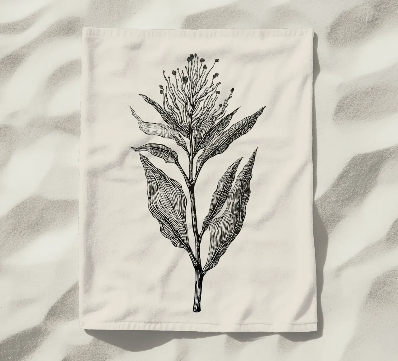 Botanical Poster telo mare da Indigo Rain