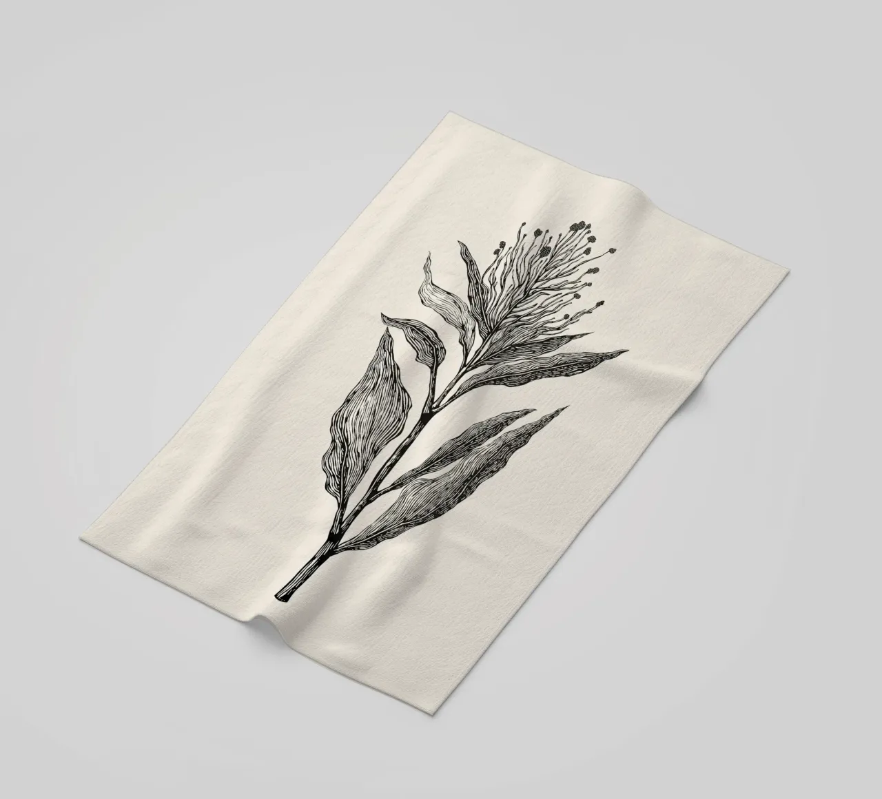 Botanical Poster telo mare da Indigo Rain