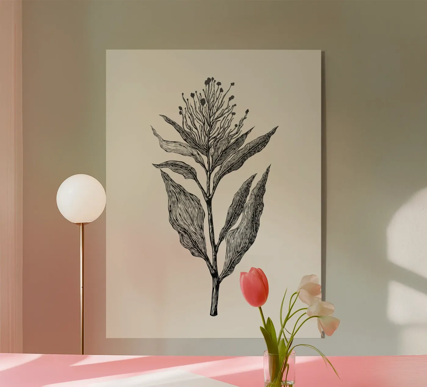 Botanical Poster acryl van Indigo Rain