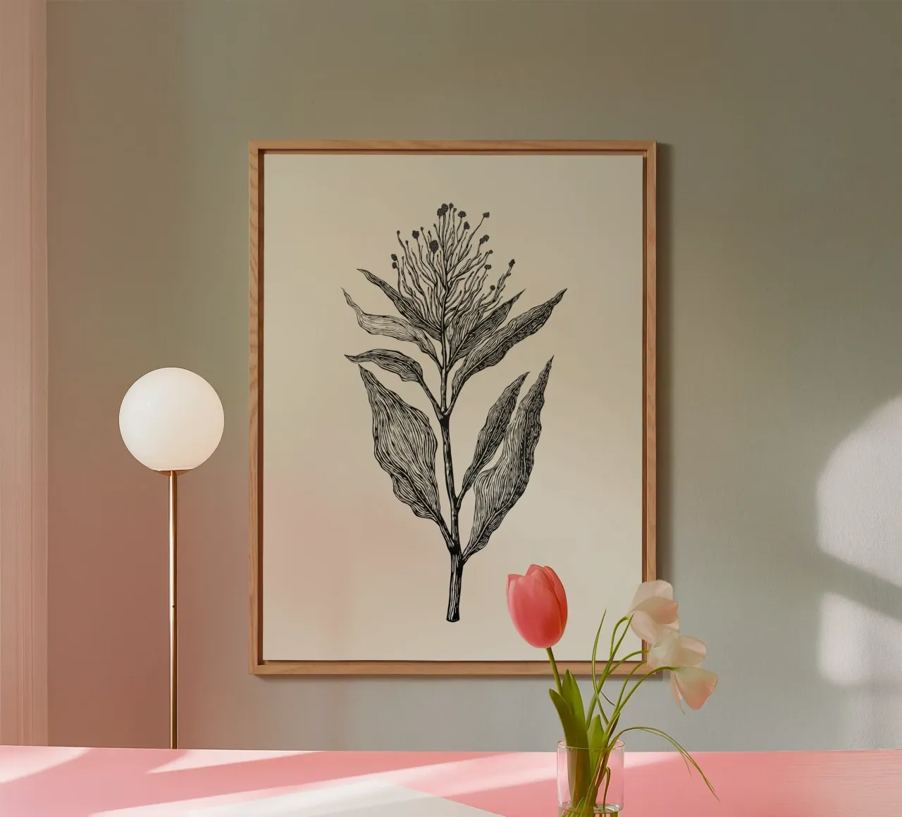 Botanical Poster alluminio dibond da Indigo Rain