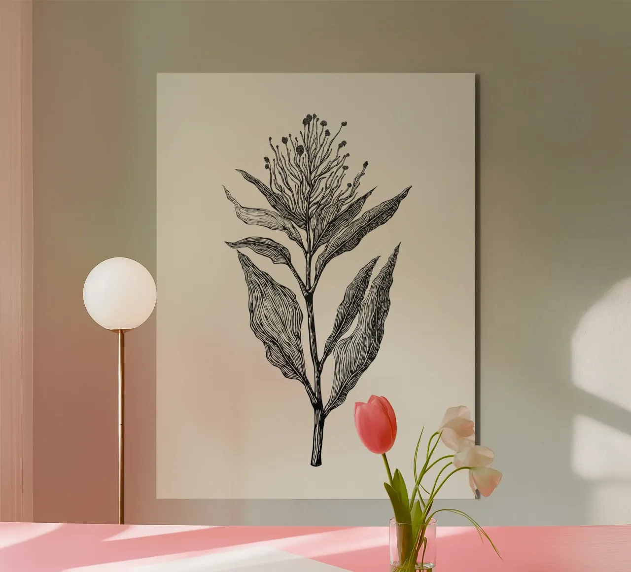 Botanical Poster alluminio dibond da Indigo Rain