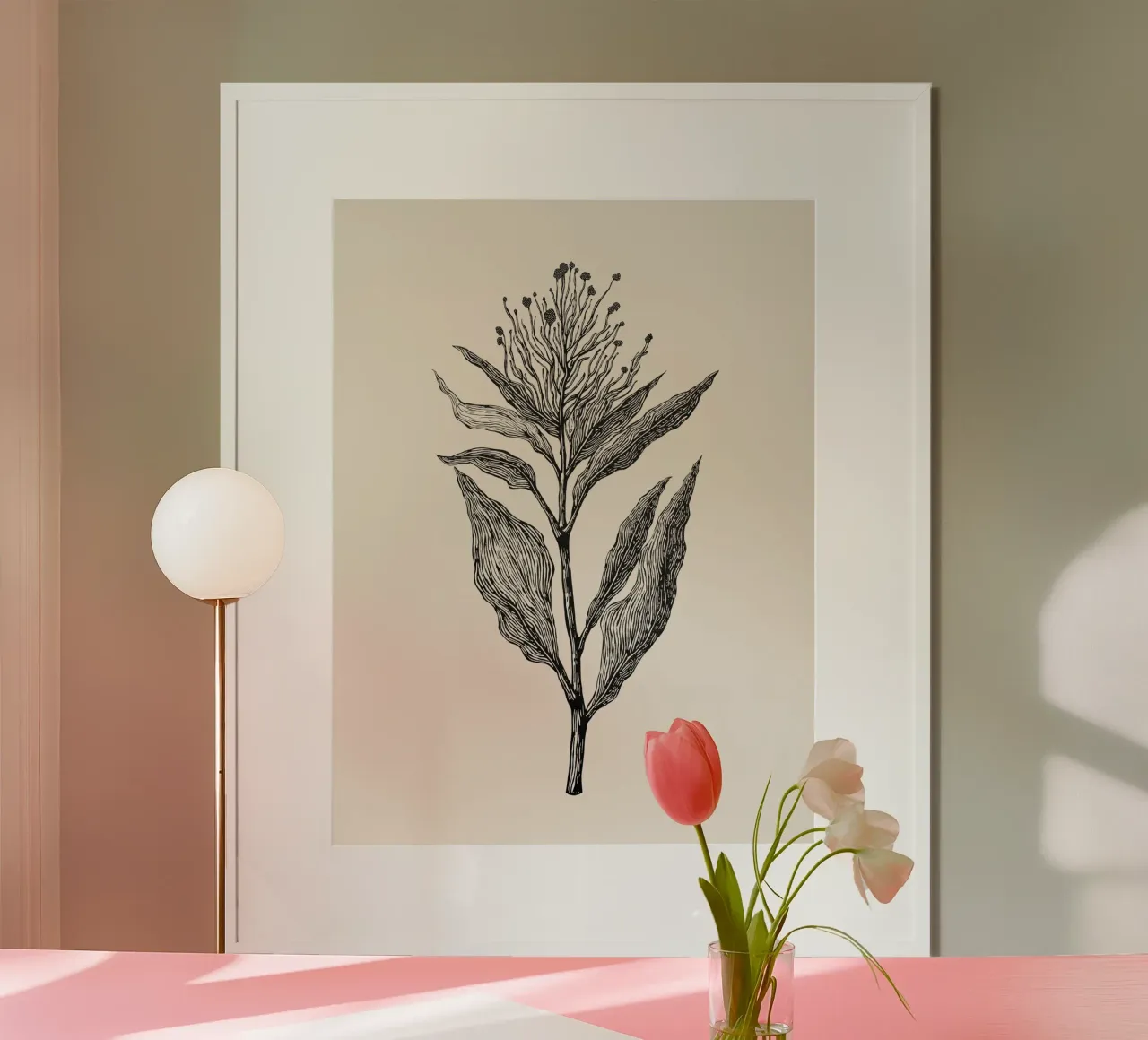 Botanical Poster poster con telaio in plastica da Indigo Rain