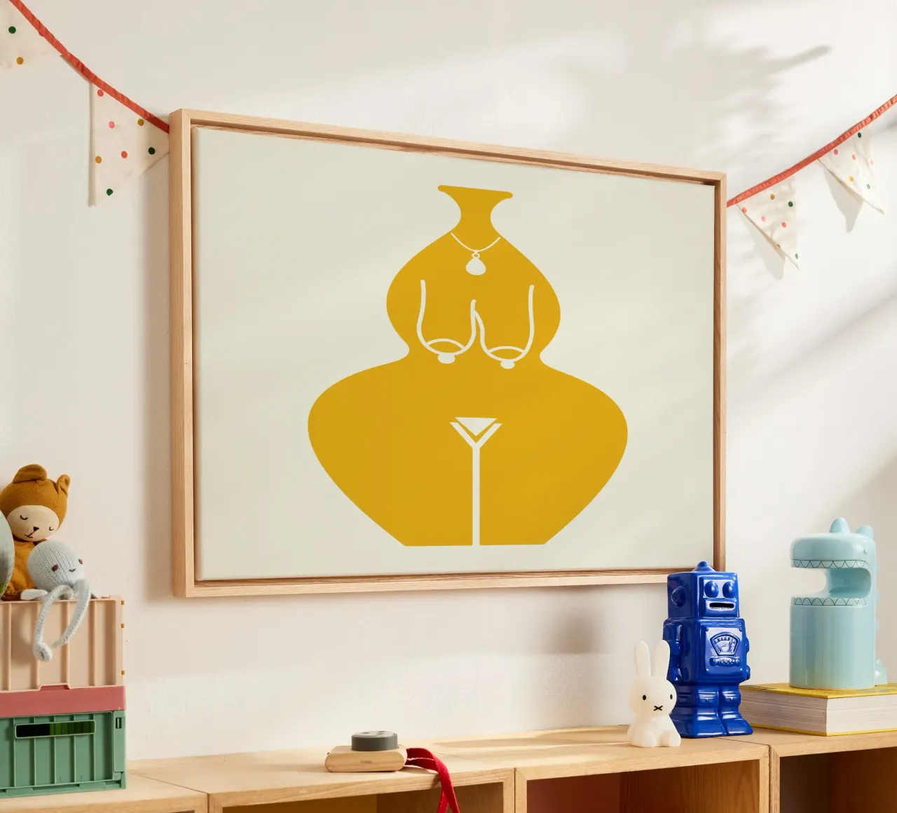 Forma di te 03 tela con Cornice a cassetta da Little Dean