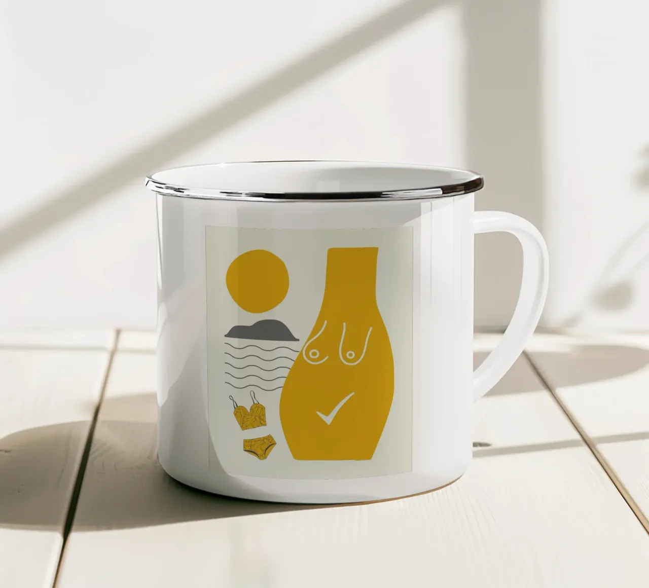 Forma di te 07 tazza in smalto da Little Dean