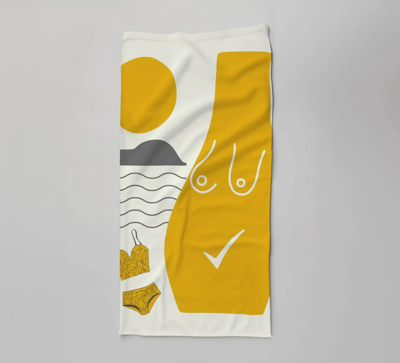 Shape of you 07 towel by Little Dean