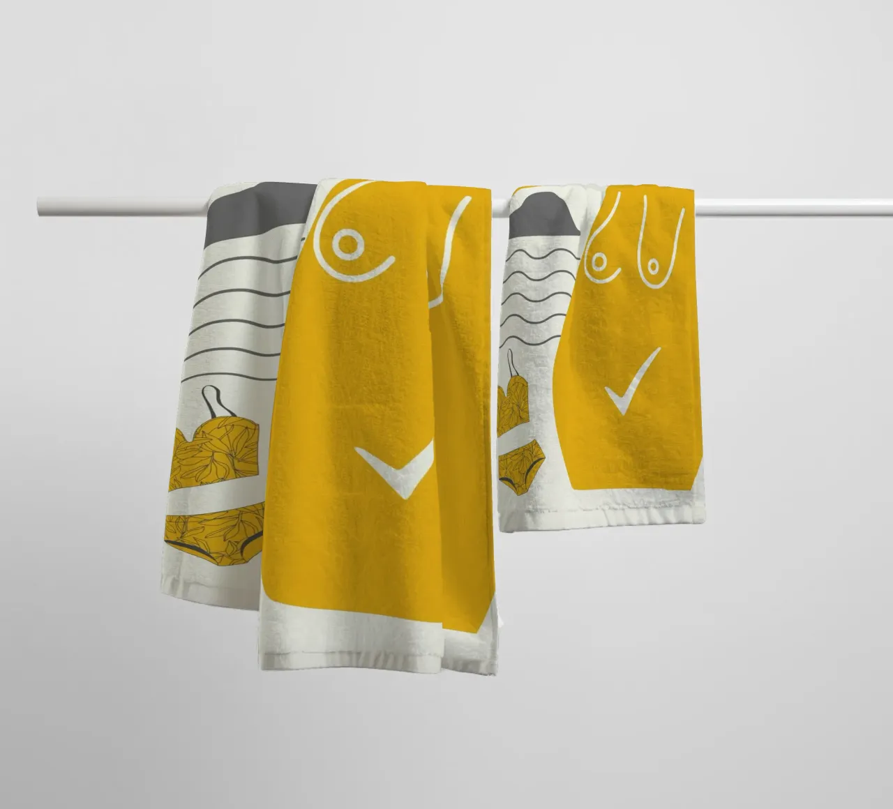 Shape of you 07 towel by Little Dean