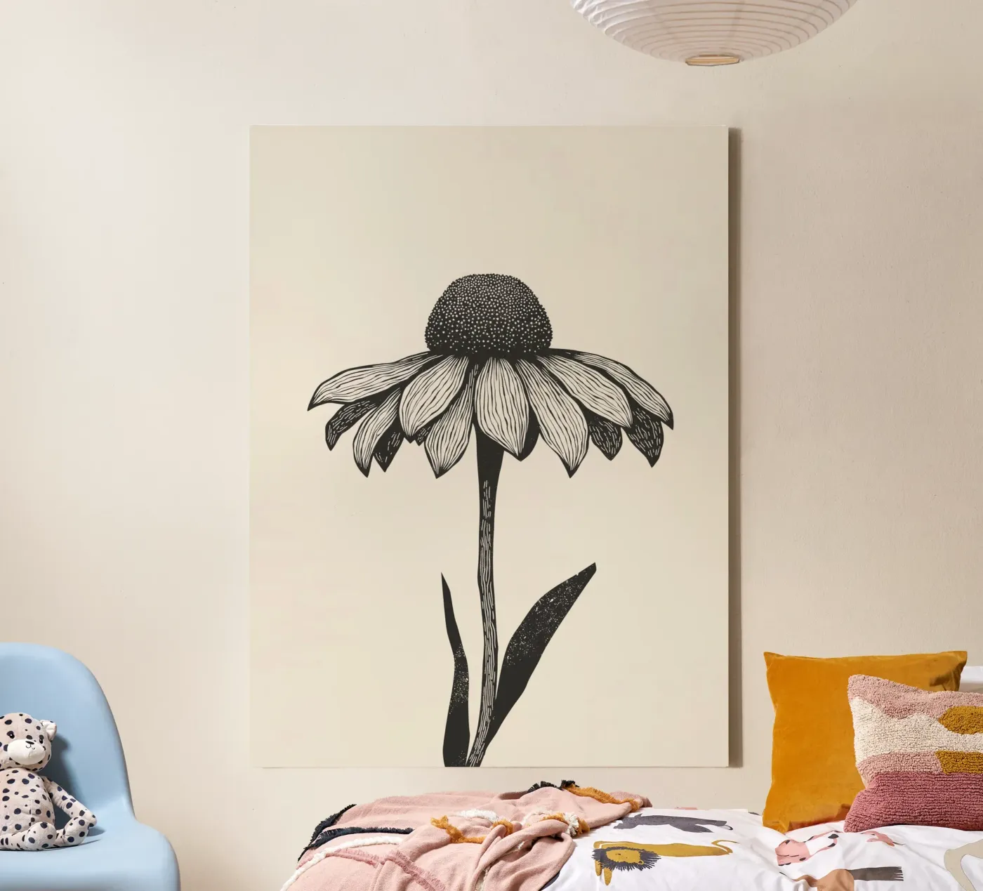 Echinocea canvas by Indigo Rain