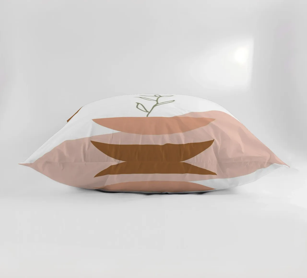 branch with minimalist leaves cuscino da vintageshop