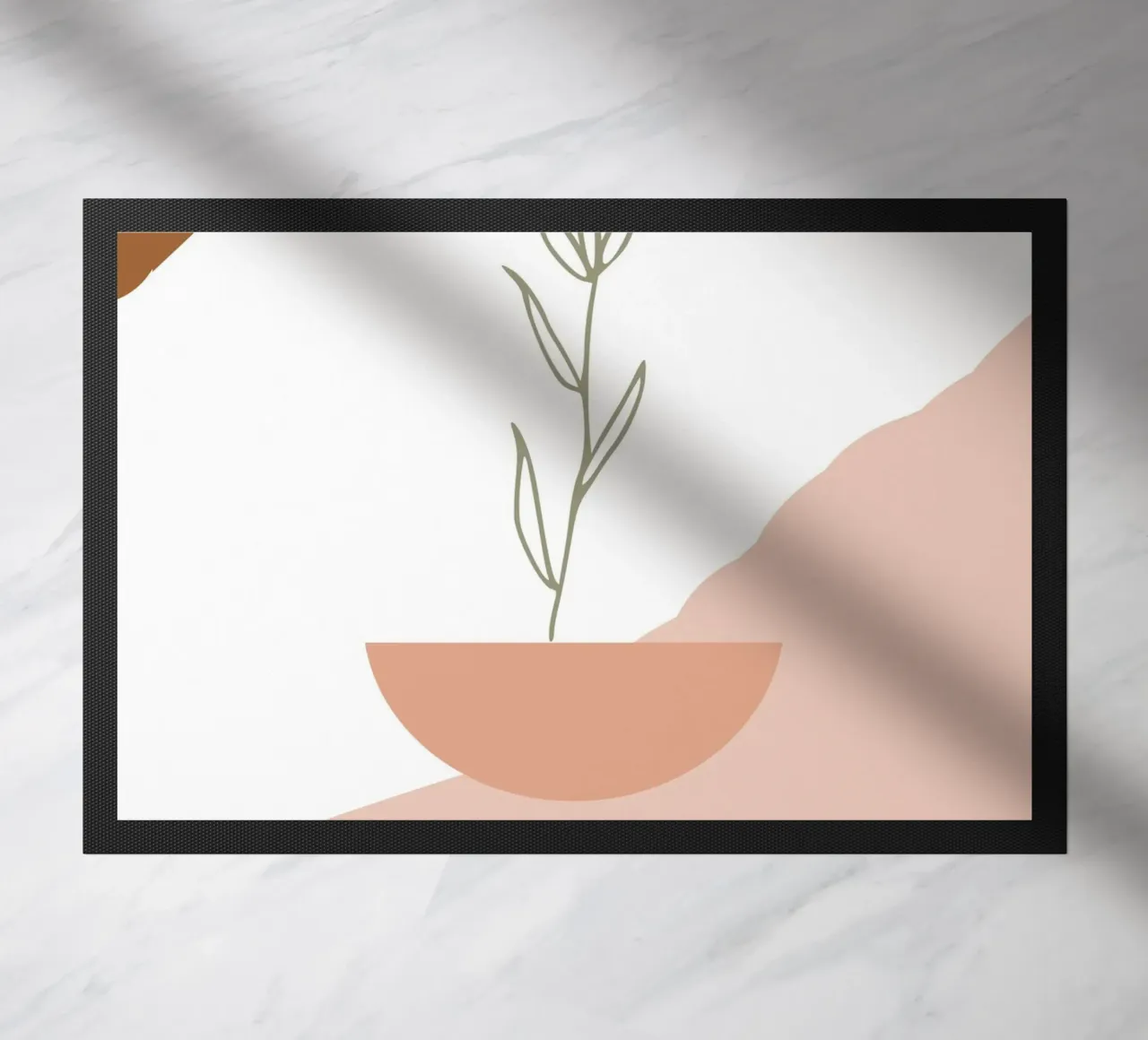 branch with minimalist leaves zerbino da vintageshop