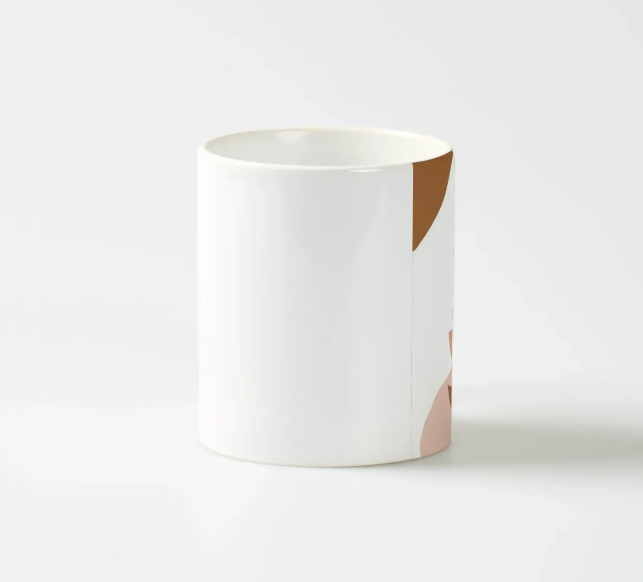 branch with minimalist leaves tazza in ceramica da vintageshop