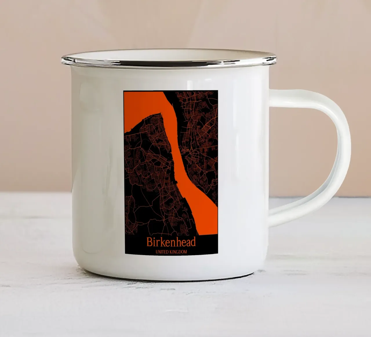 Birkenhead tazza in smalto da MiMap