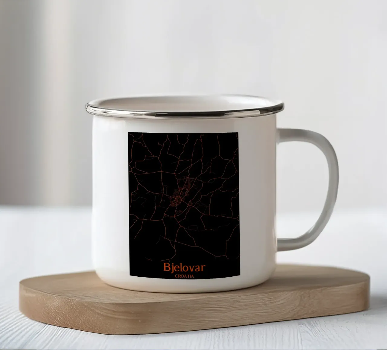 Bjelovar tazza in smalto da MiMap