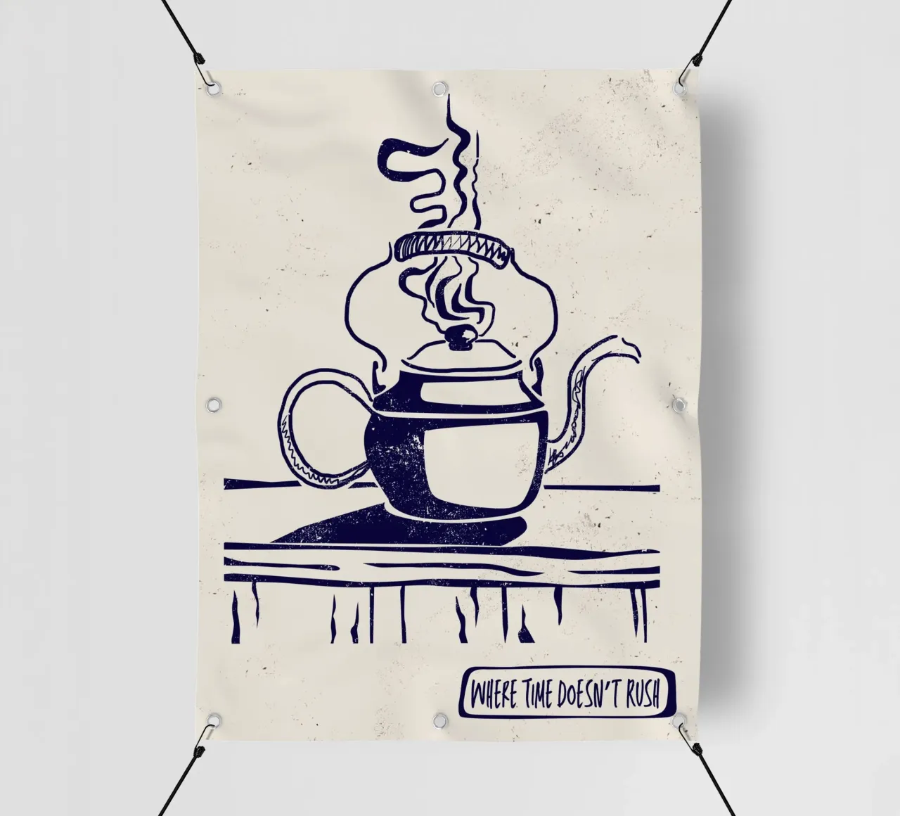 Where Time Doesn’t Rush telo in pvc da Indigo Rain