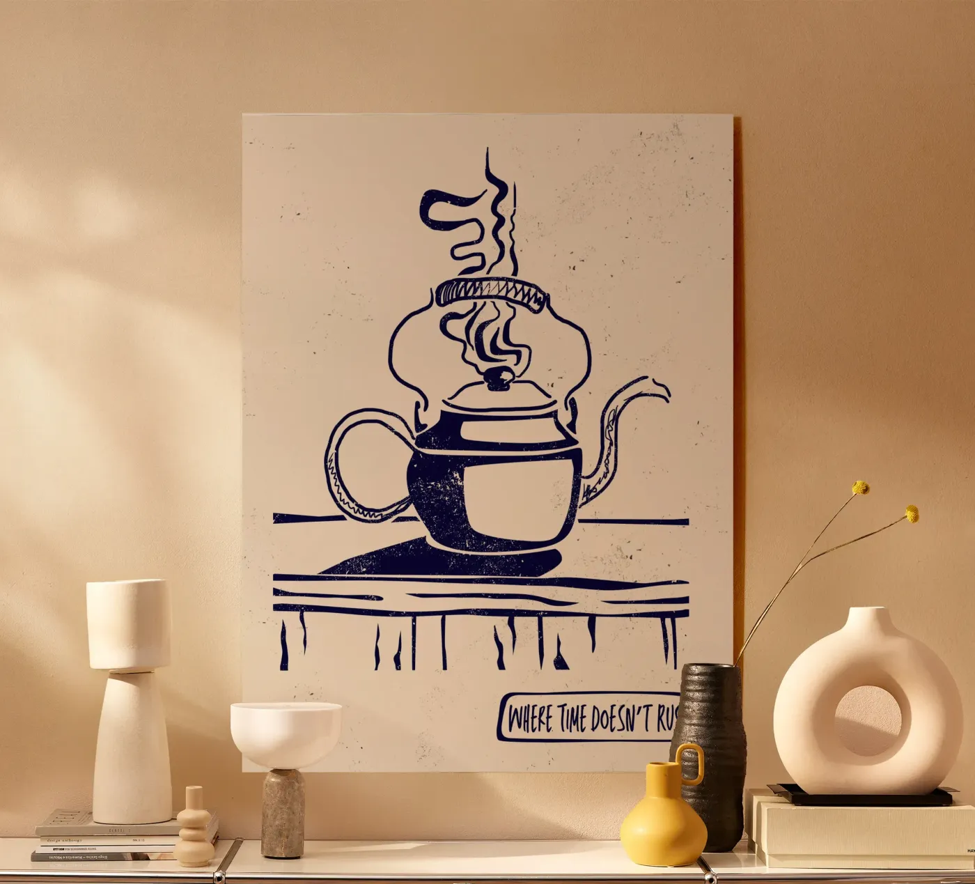 Where Time Doesn’t Rush Acryl-Glas von Indigo Rain