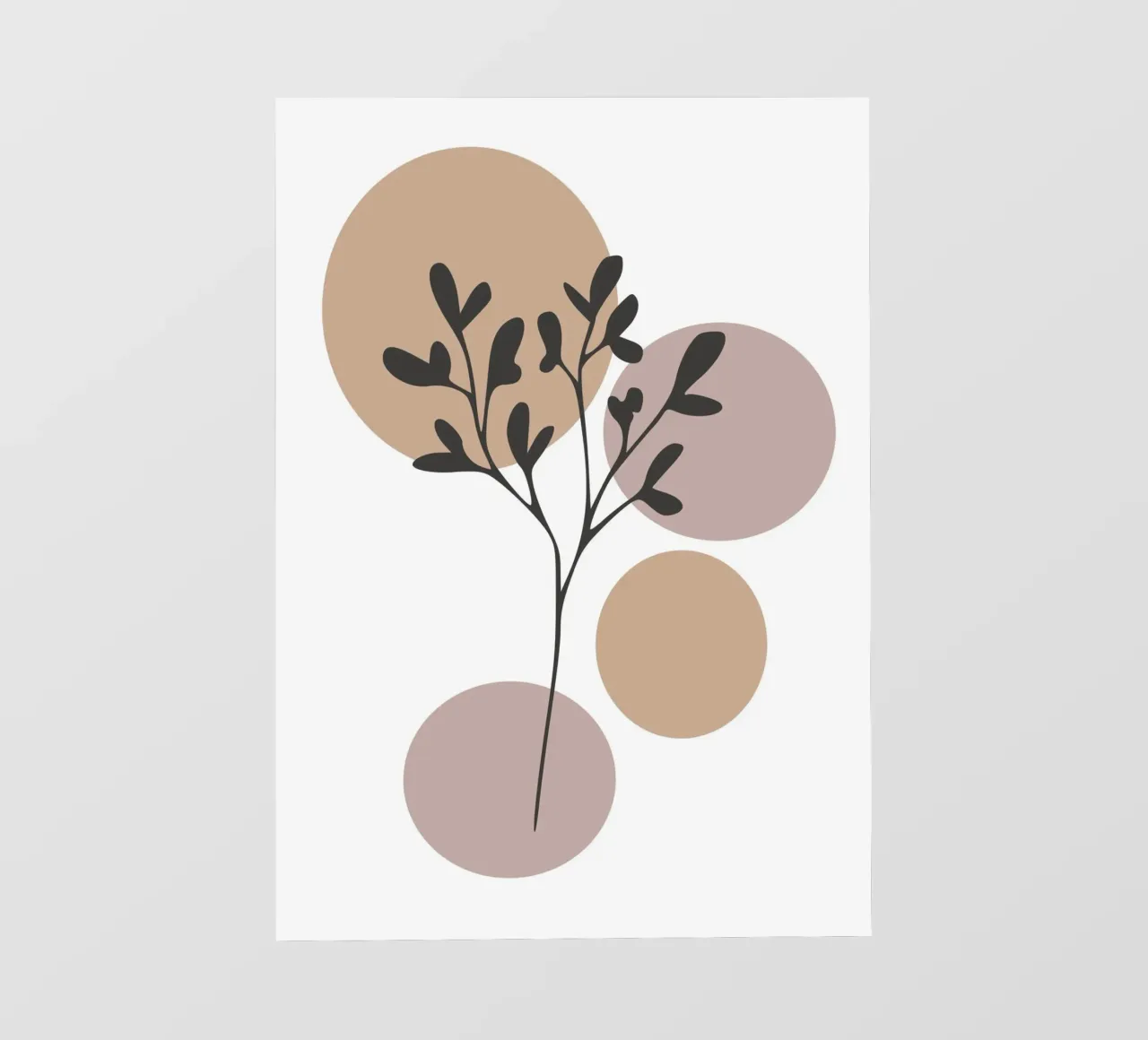 minimalist leaf telo in pvc da vintageshop