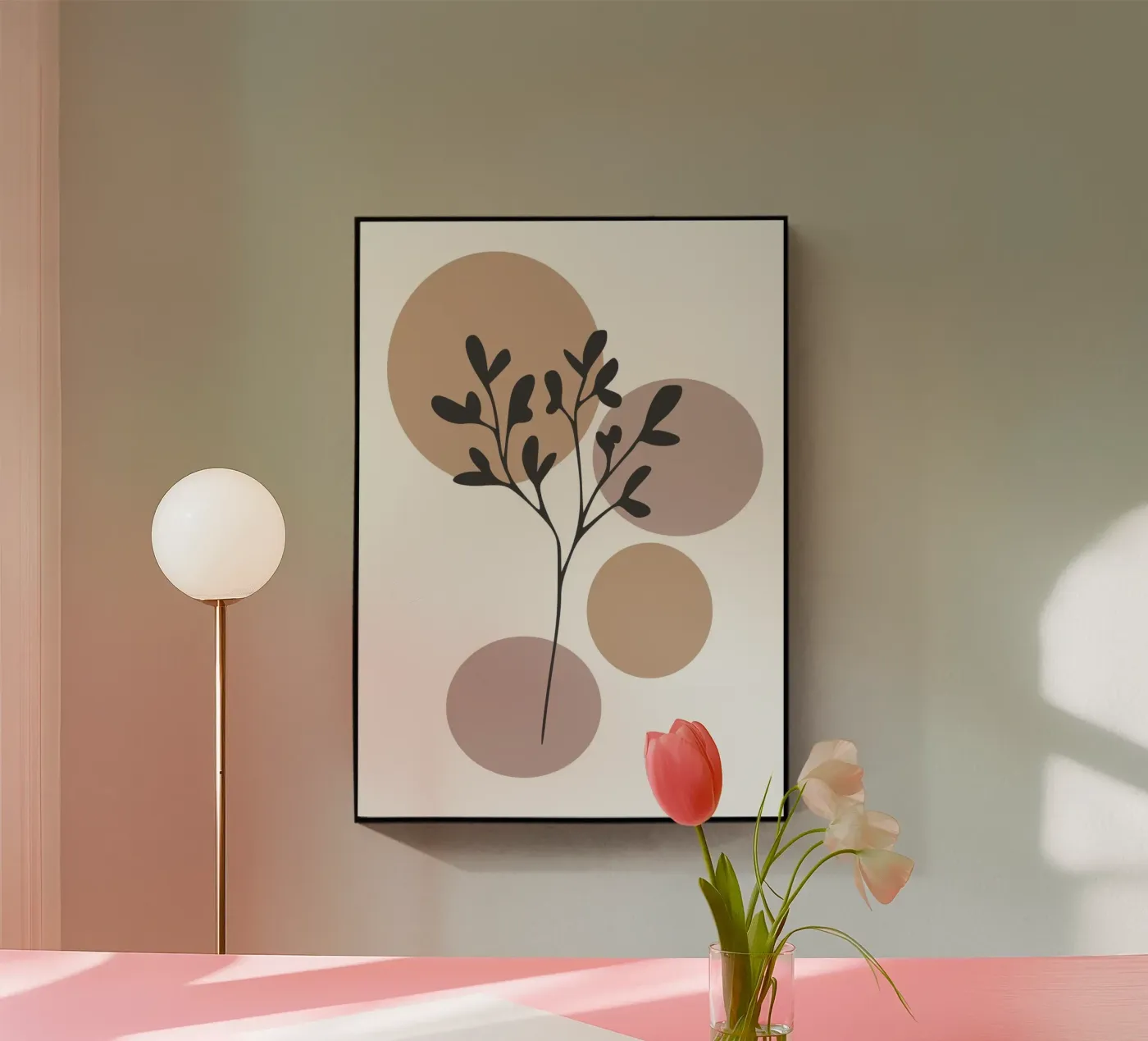 minimalist leaf plexiglas de vintageshop