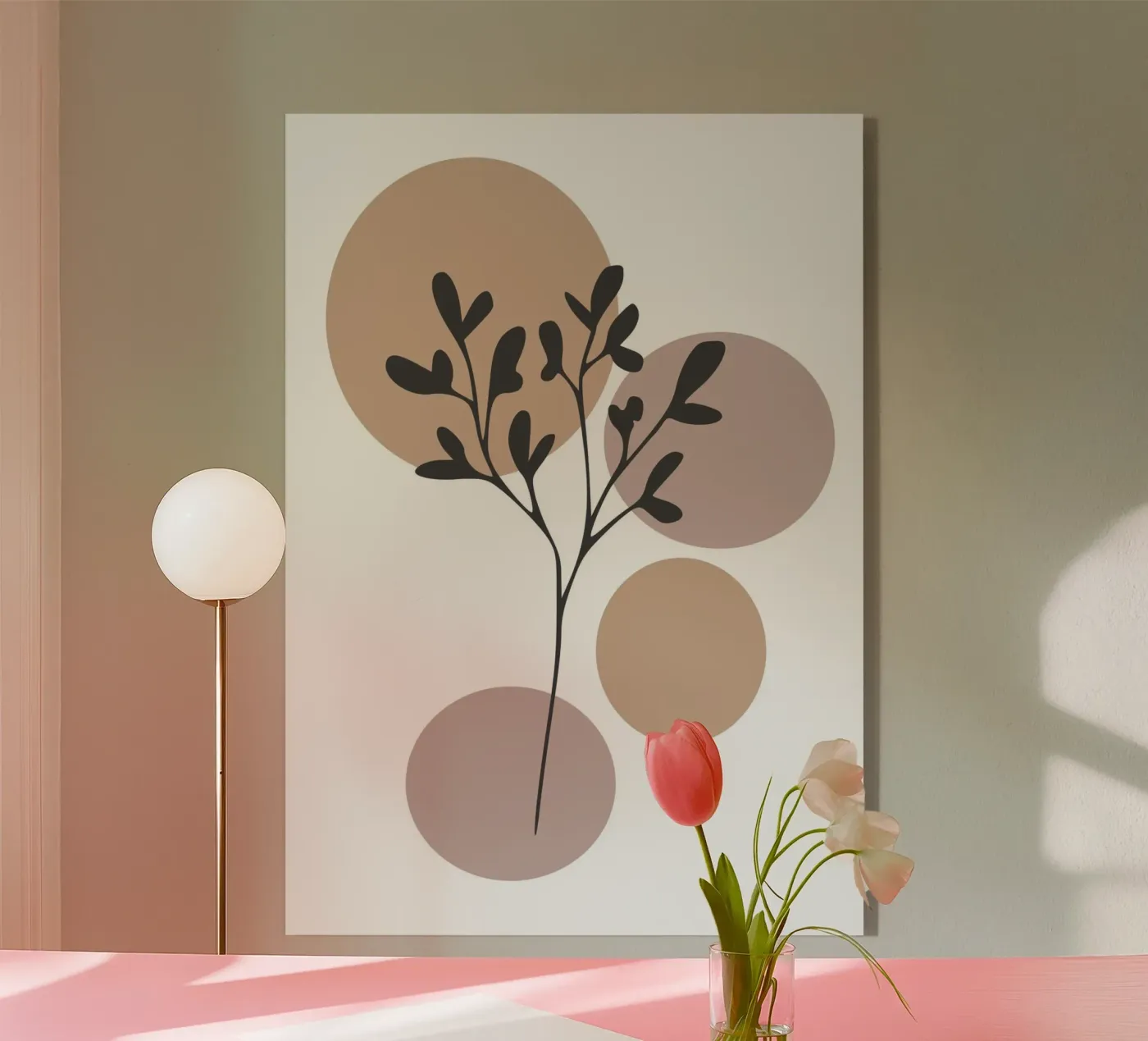 minimalist leaf plexiglas de vintageshop
