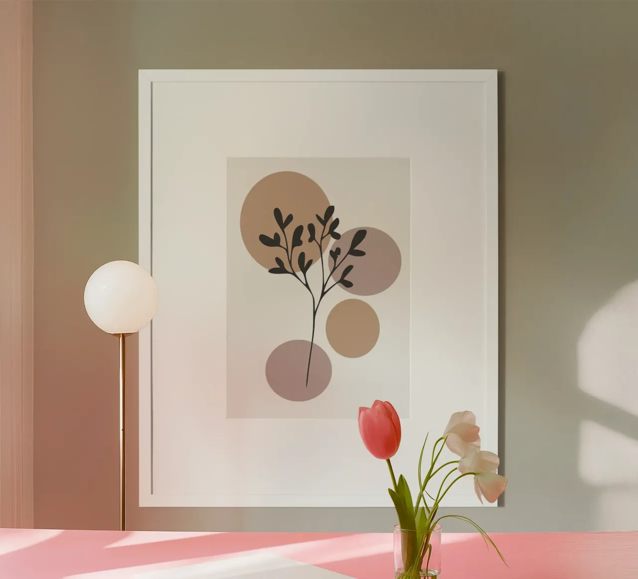 minimalist leaf poster da vintageshop