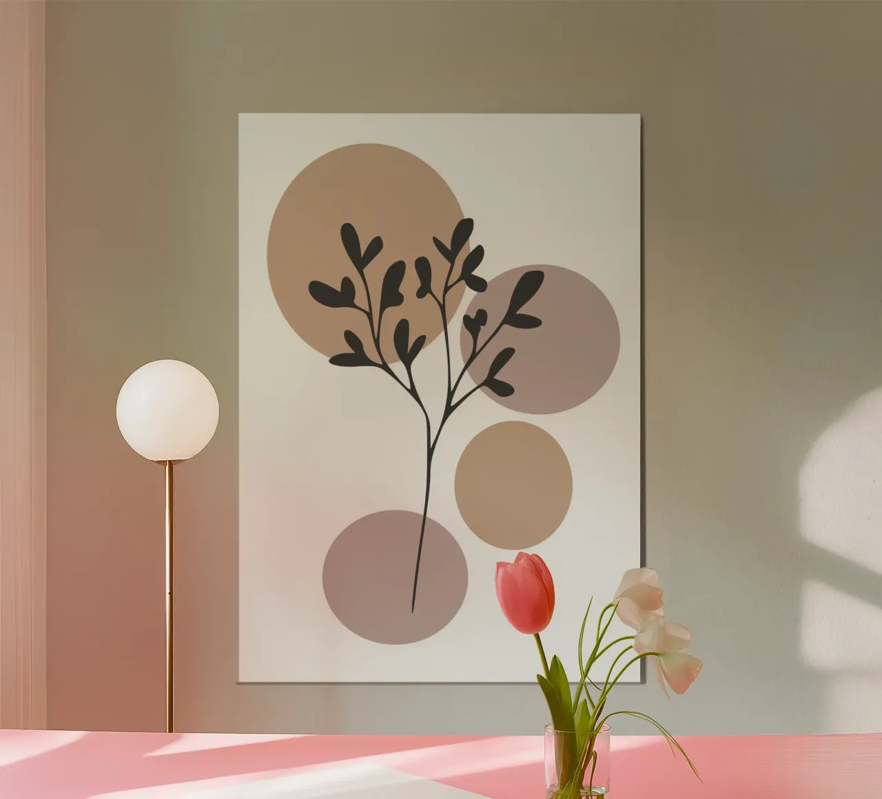 minimalist leaf poster da vintageshop