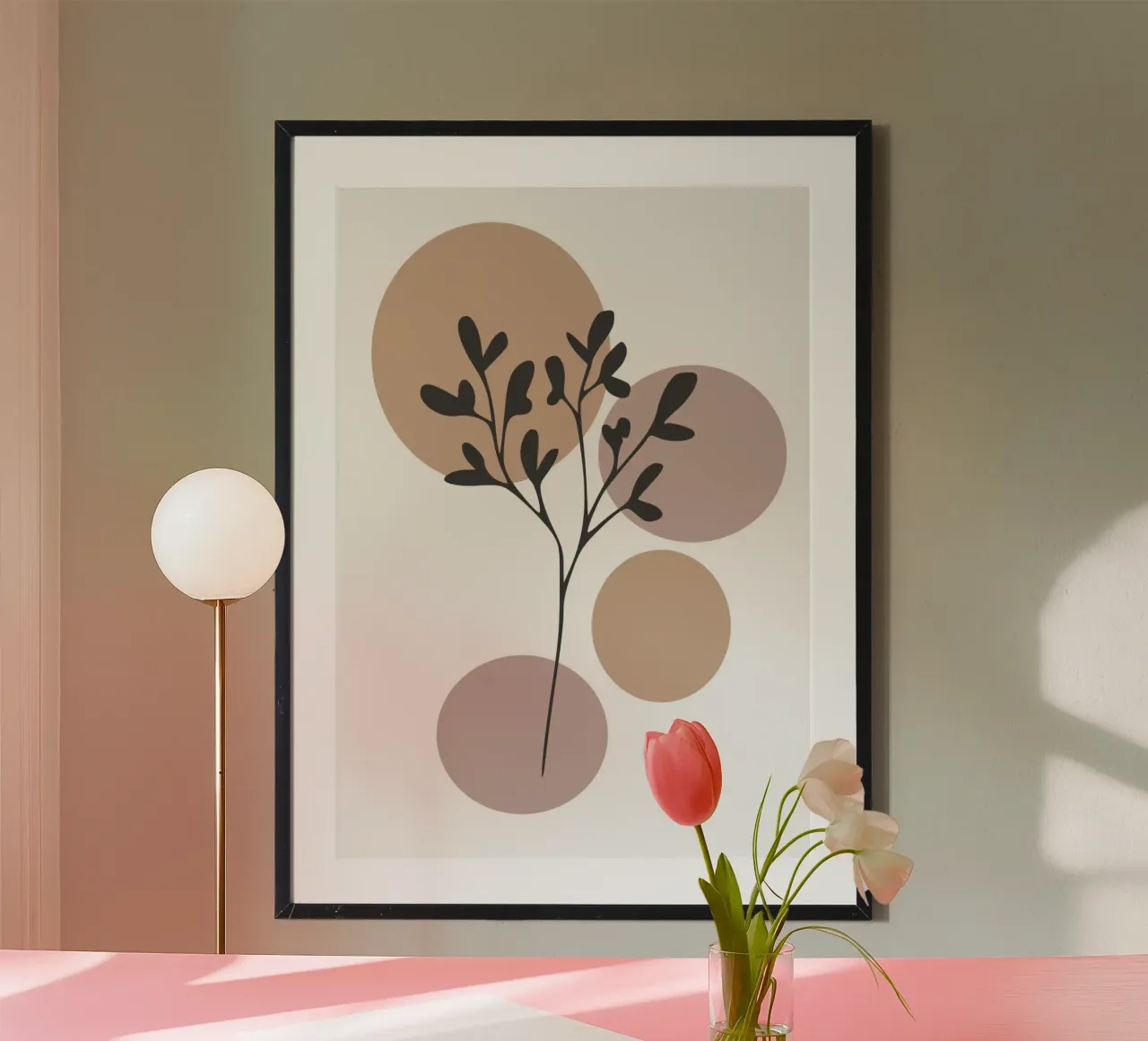 minimalist leaf poster da vintageshop
