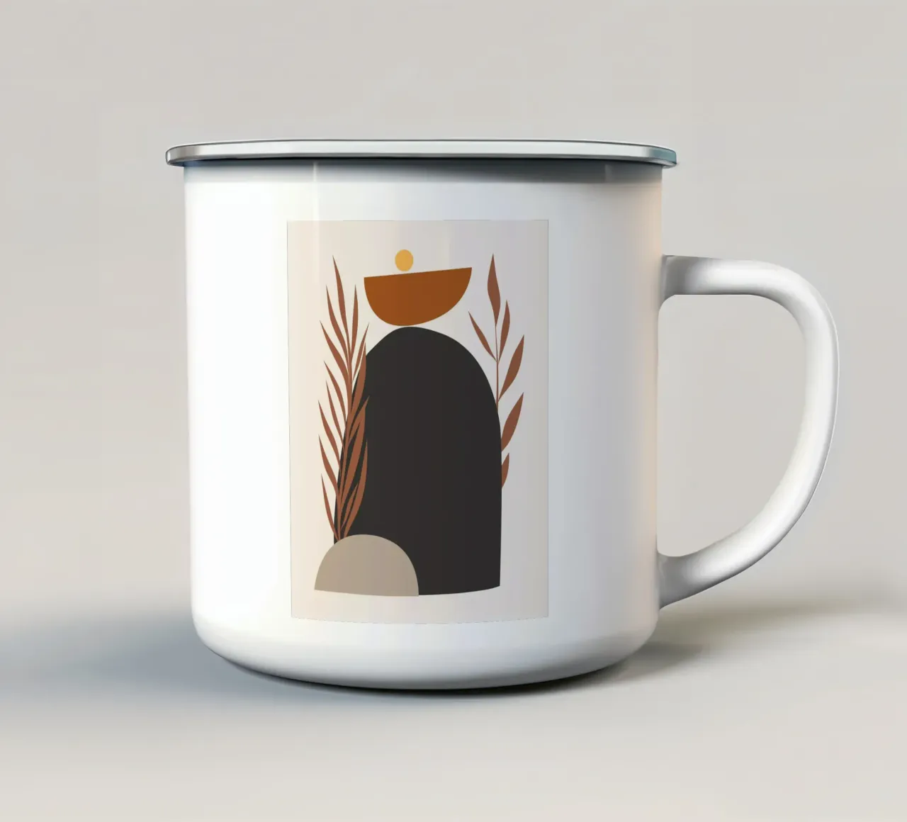 Pietra zen boho tazza in smalto da Little Dean