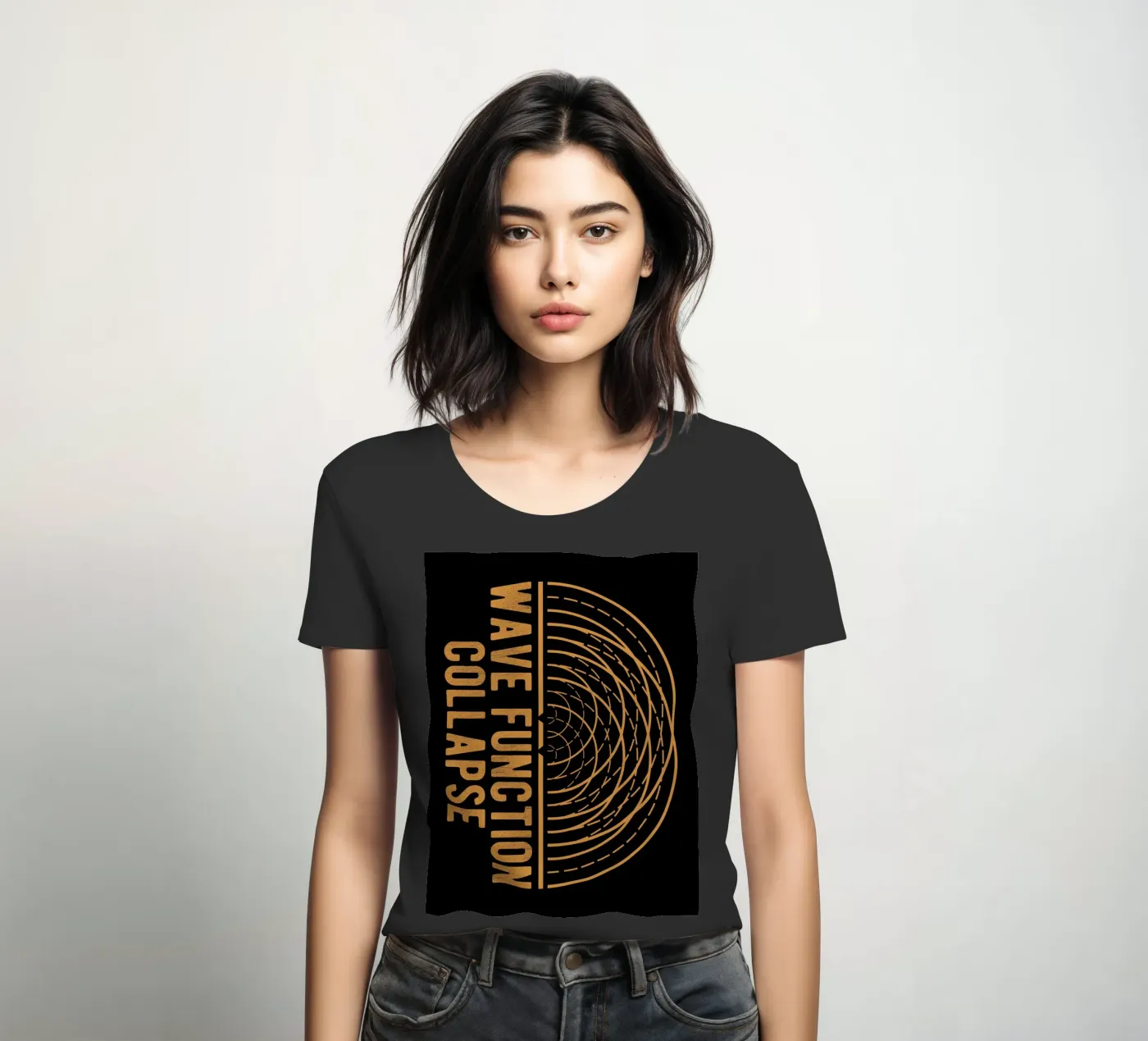 Collasso della funzione d'onda t-shirt da donna da Mariel Toigo