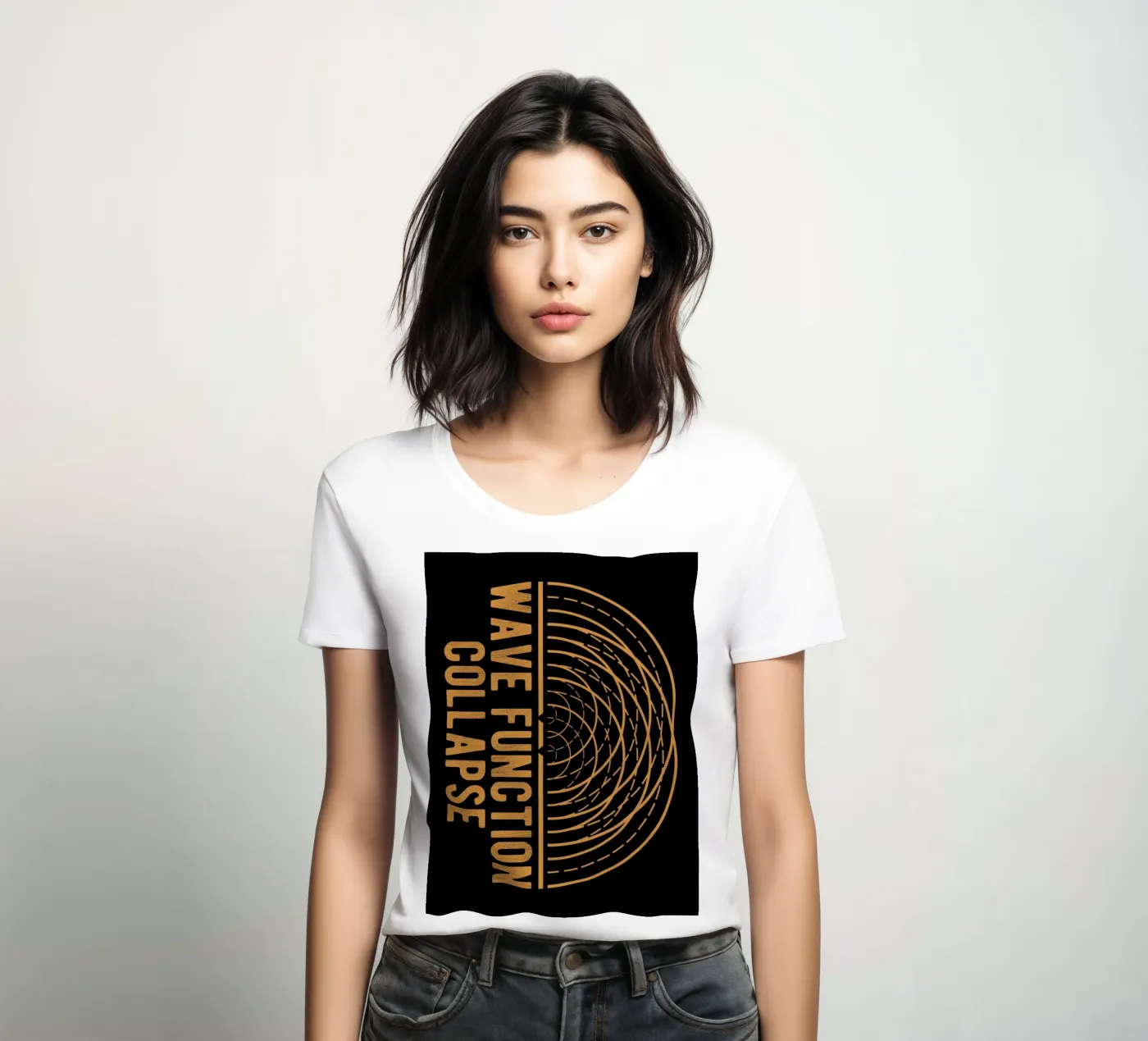 Collasso della funzione d'onda t-shirt da donna da Mariel Toigo