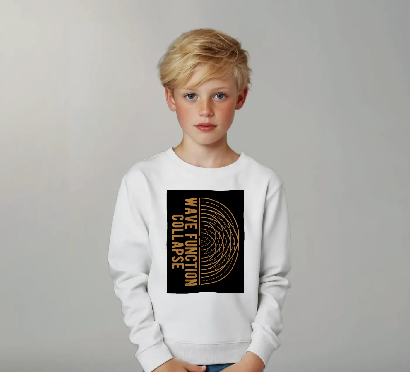 Effondrement de la fonction d'onde sweat enfant de Mariel Toigo