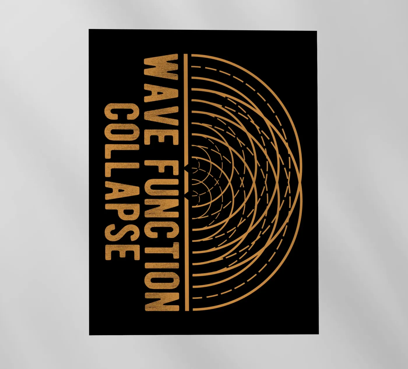 Zusammenbruch der Wellenfunktion Backlit Folie von Mariel Toigo