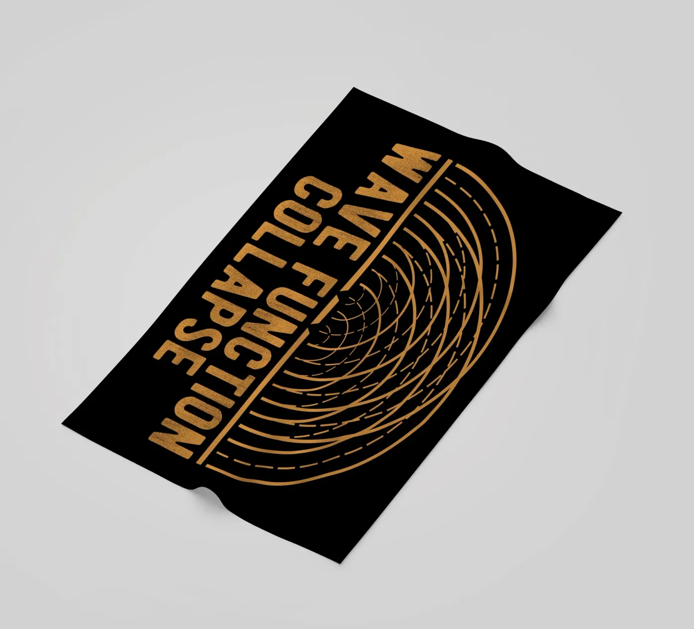 Zusammenbruch der Wellenfunktion Strandtuch von Mariel Toigo