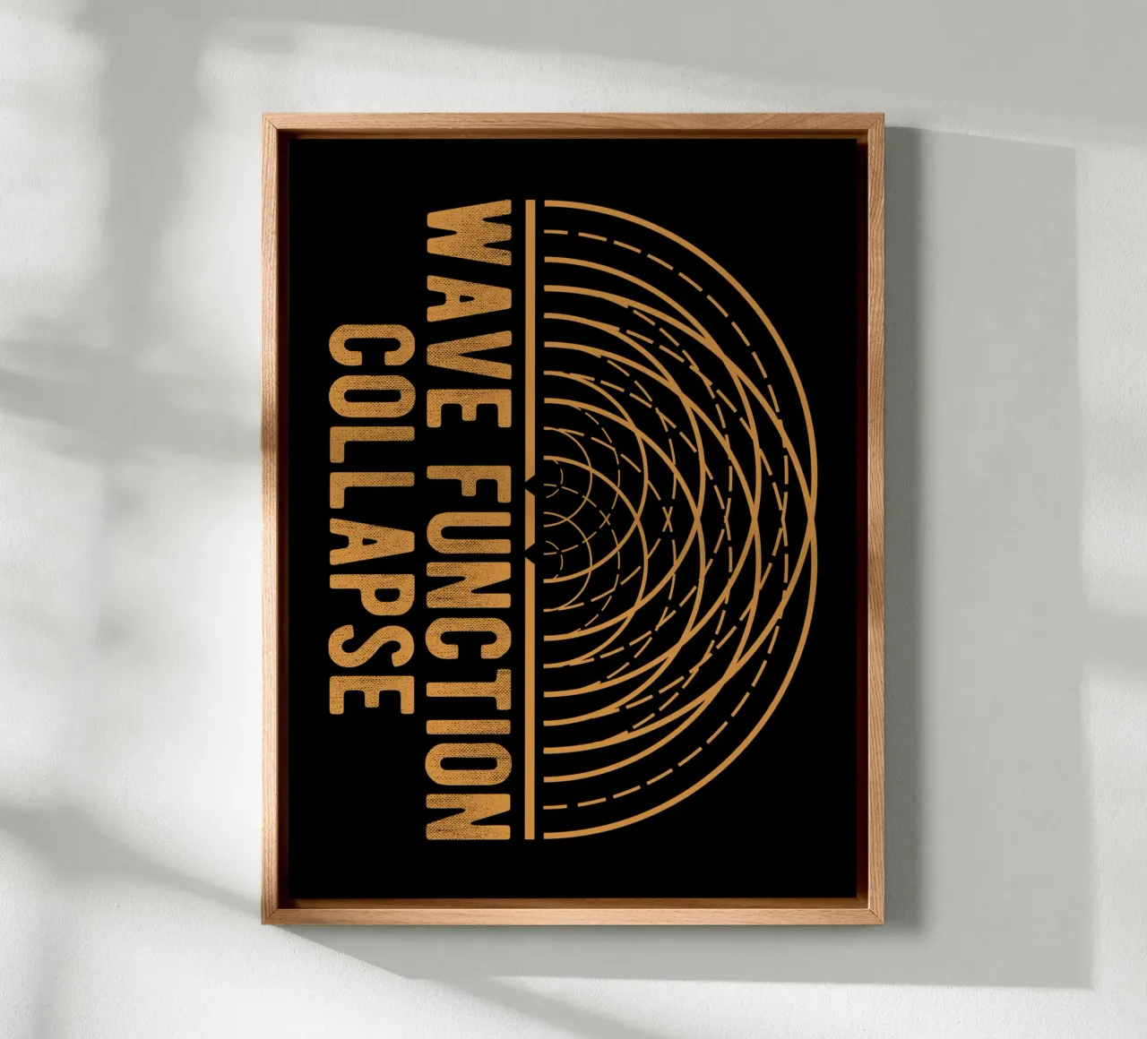 Wave Function Collapse canvas with Floater frame by Mariel Toigo