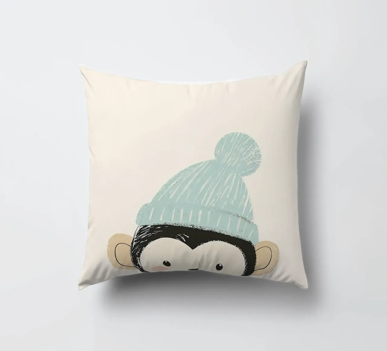 Simpatica scimmia con cappello cuscino da David Müller