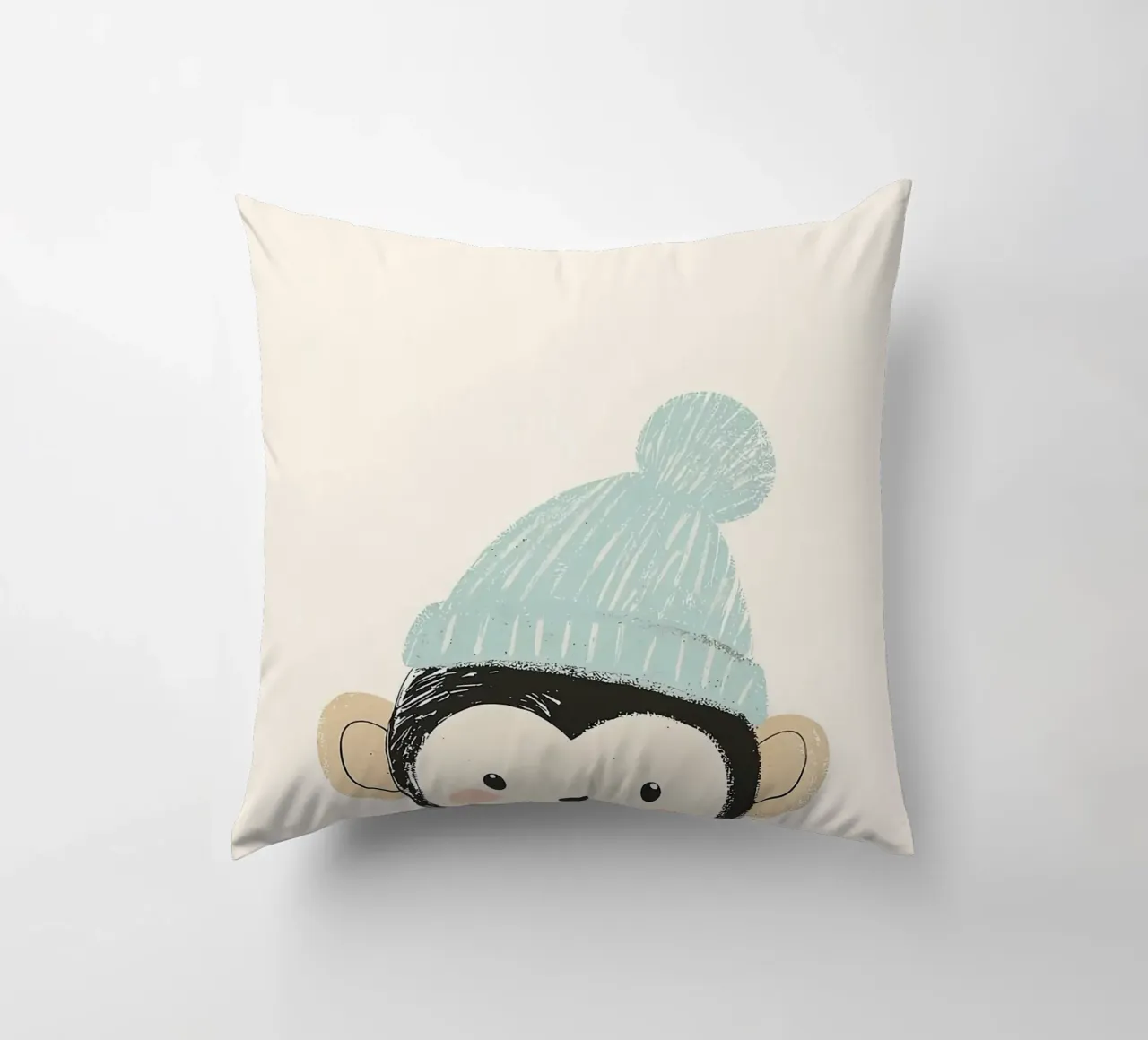Simpatica scimmia con cappello cuscino da David Müller