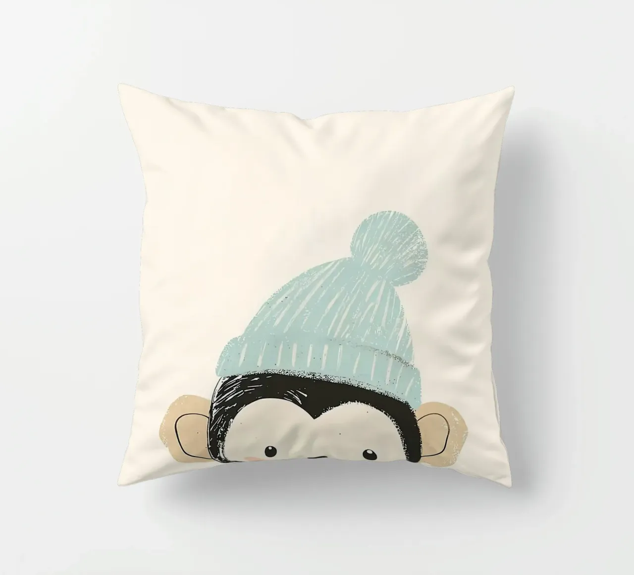 Simpatica scimmia con cappello cuscino da David Müller