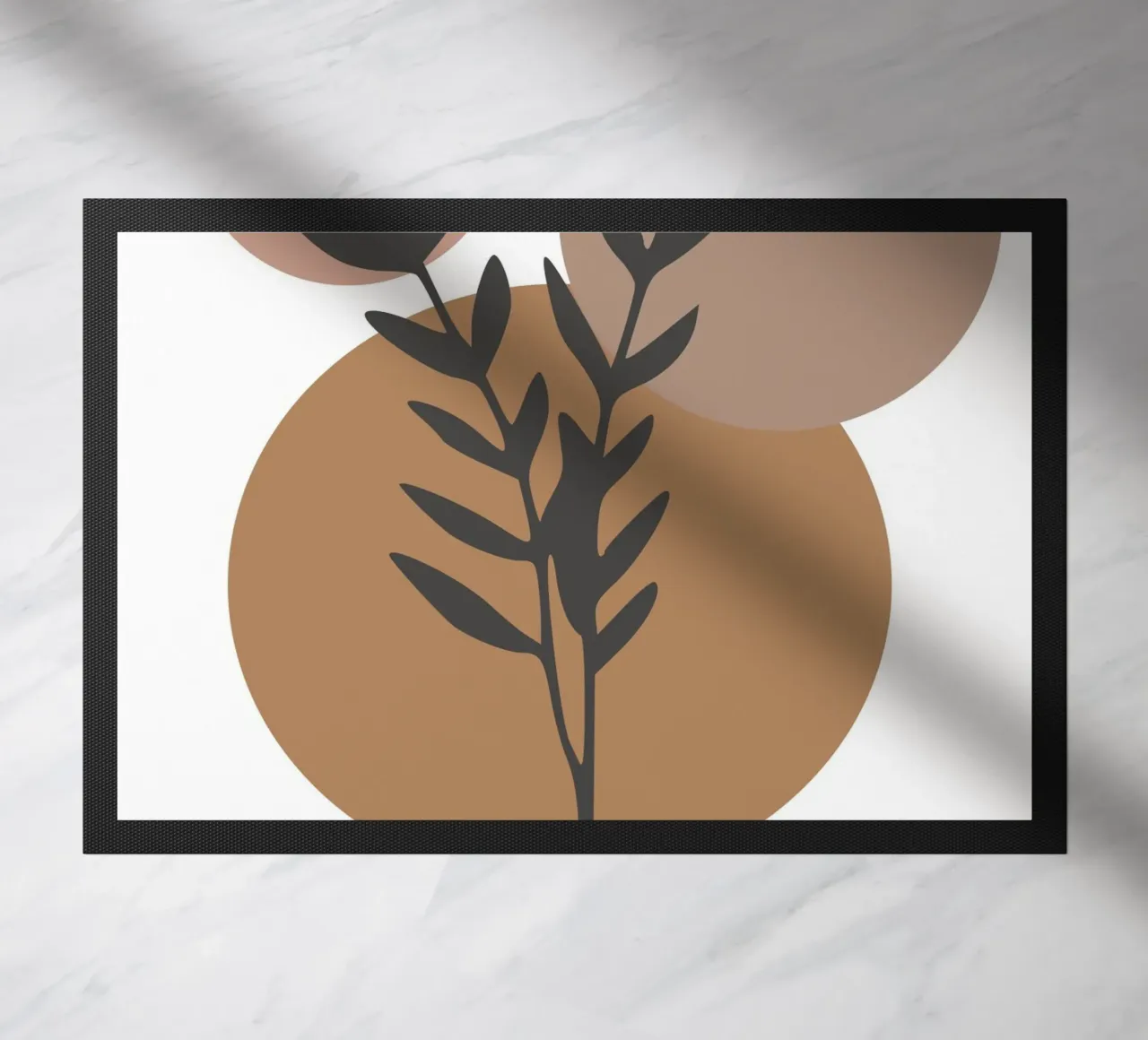 minimalist leaf and circles zerbino da vintageshop