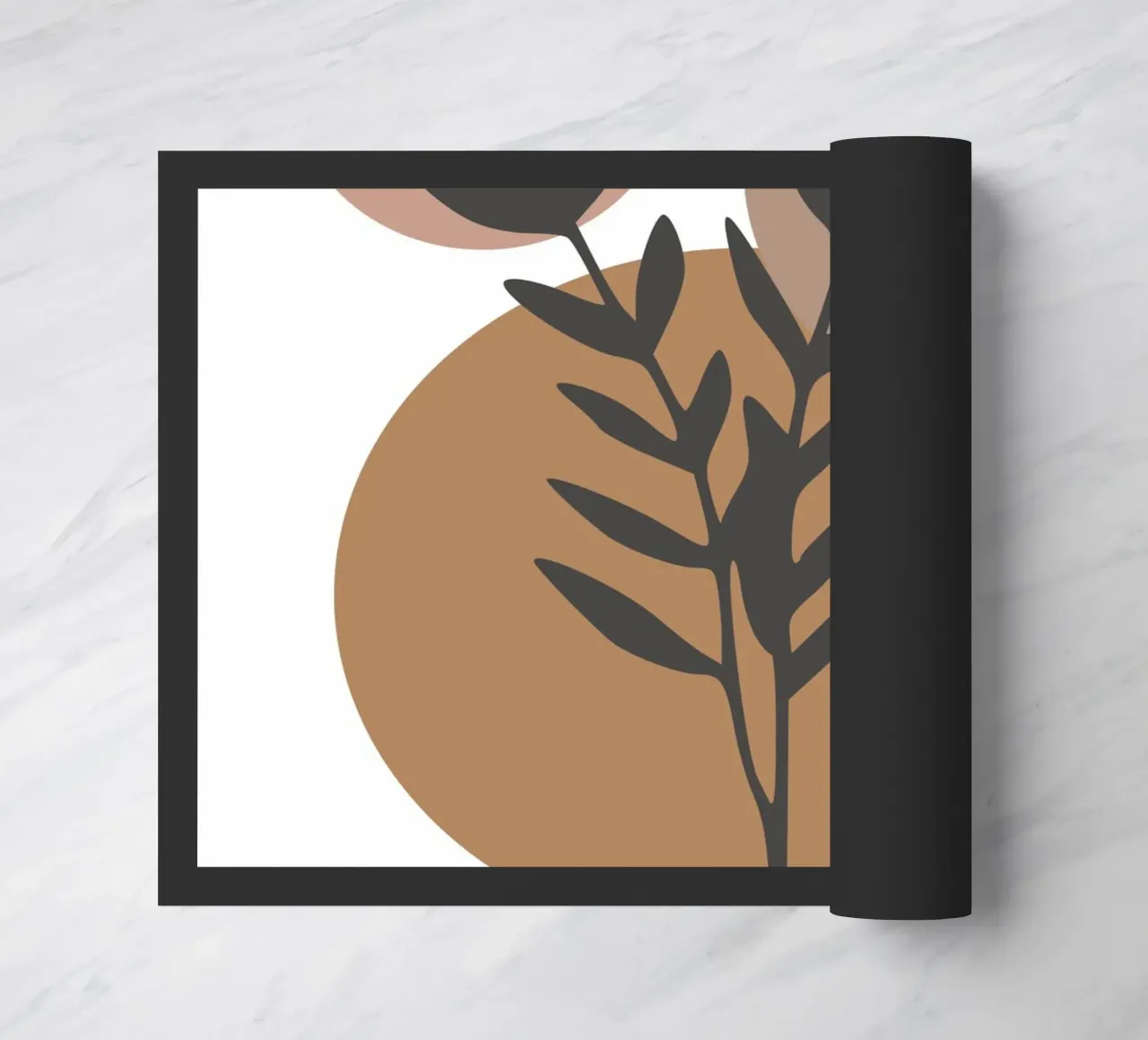 minimalist leaf and circles zerbino da vintageshop