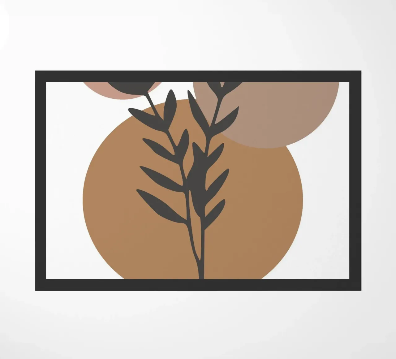 minimalist leaf and circles zerbino da vintageshop