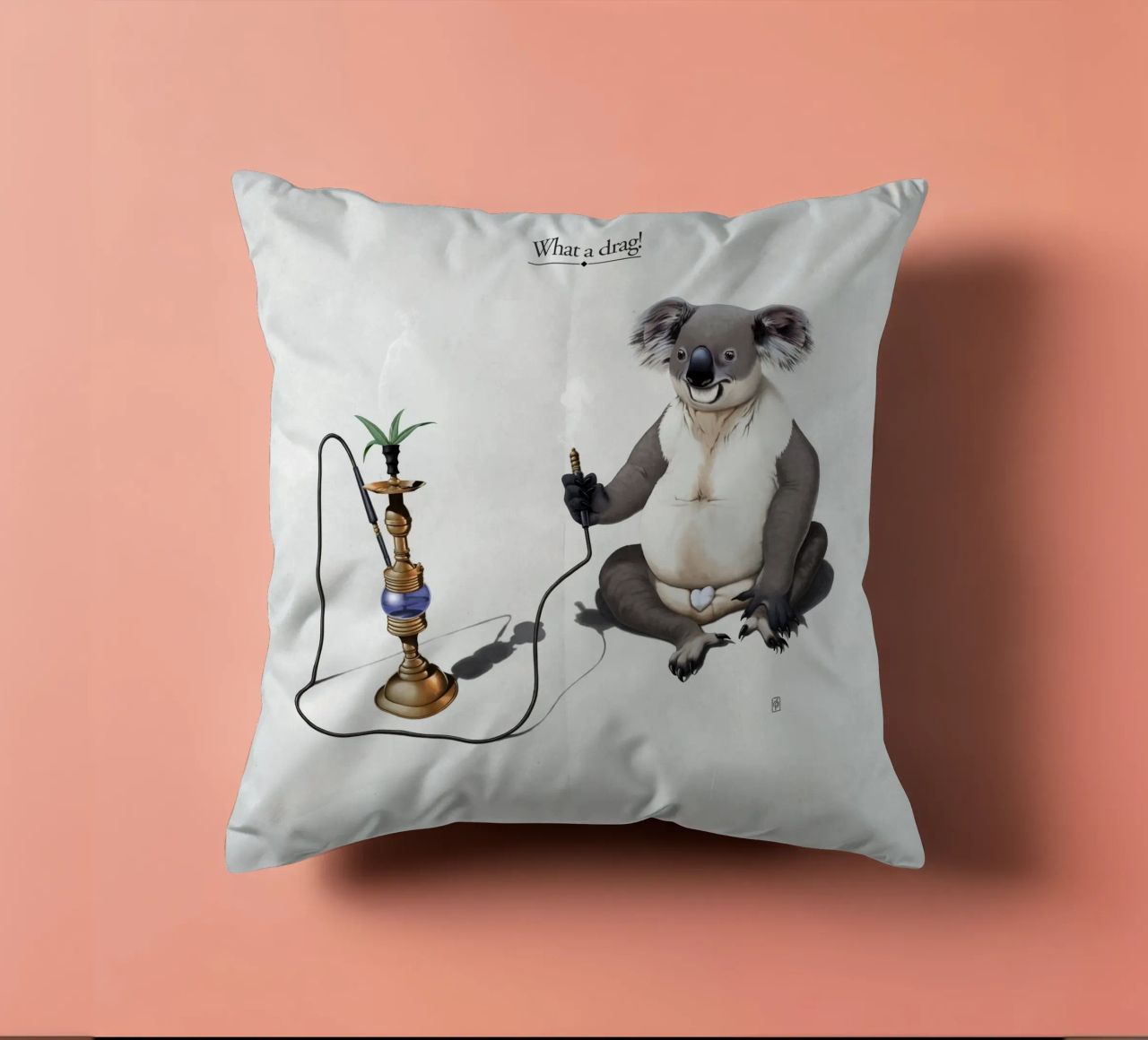What a Drag! (Titled) cuscino da Rob Art | Illustration