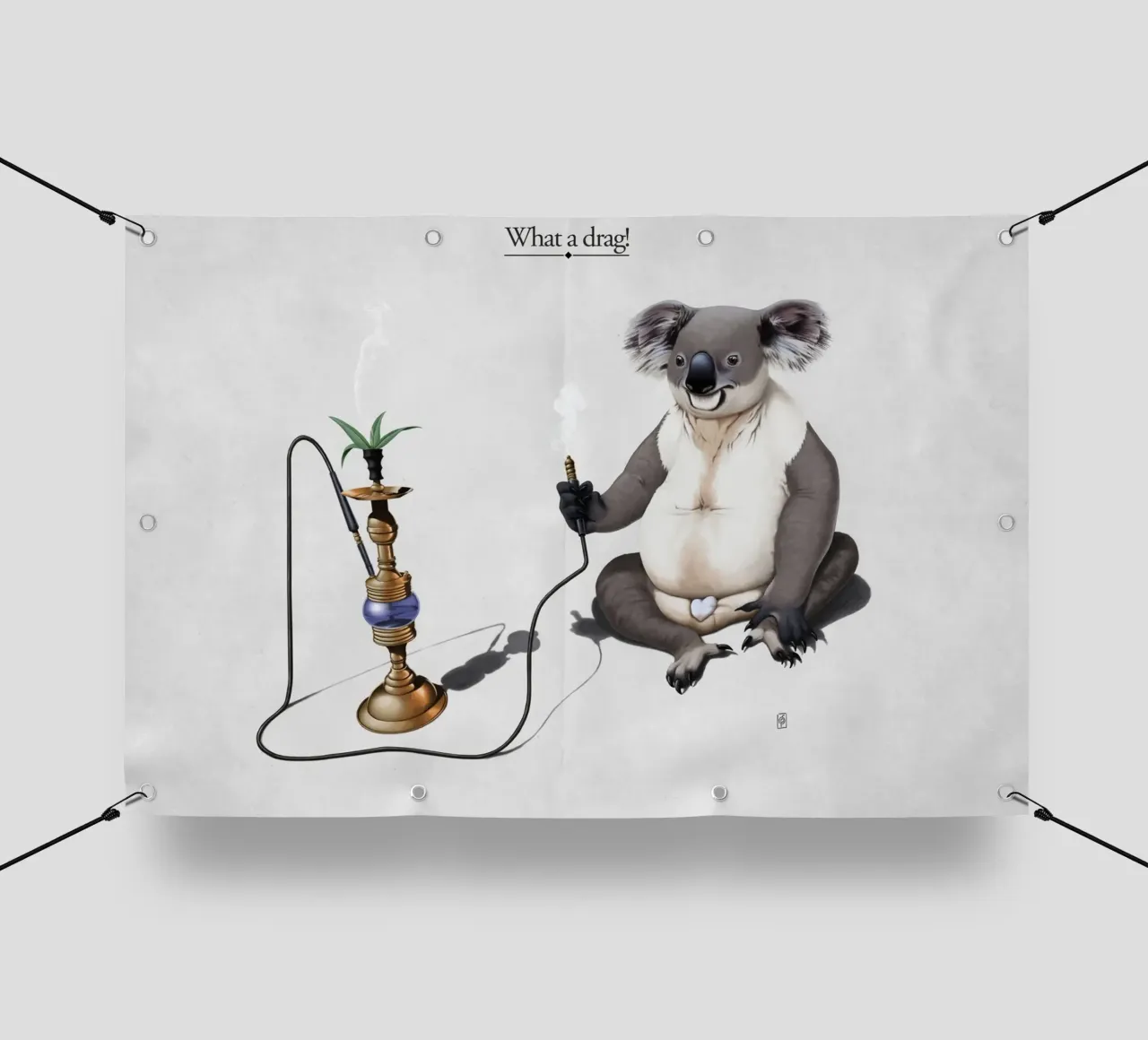 What a Drag! (Titled) telo in pvc da Rob Art | Illustration