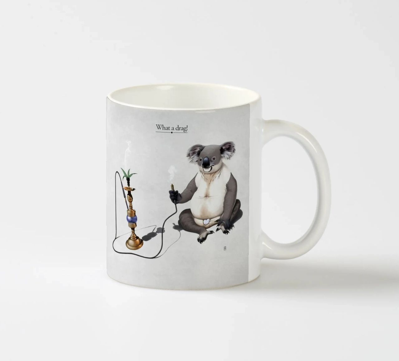 What a Drag! (Titled) tazza in ceramica da Rob Art | Illustration