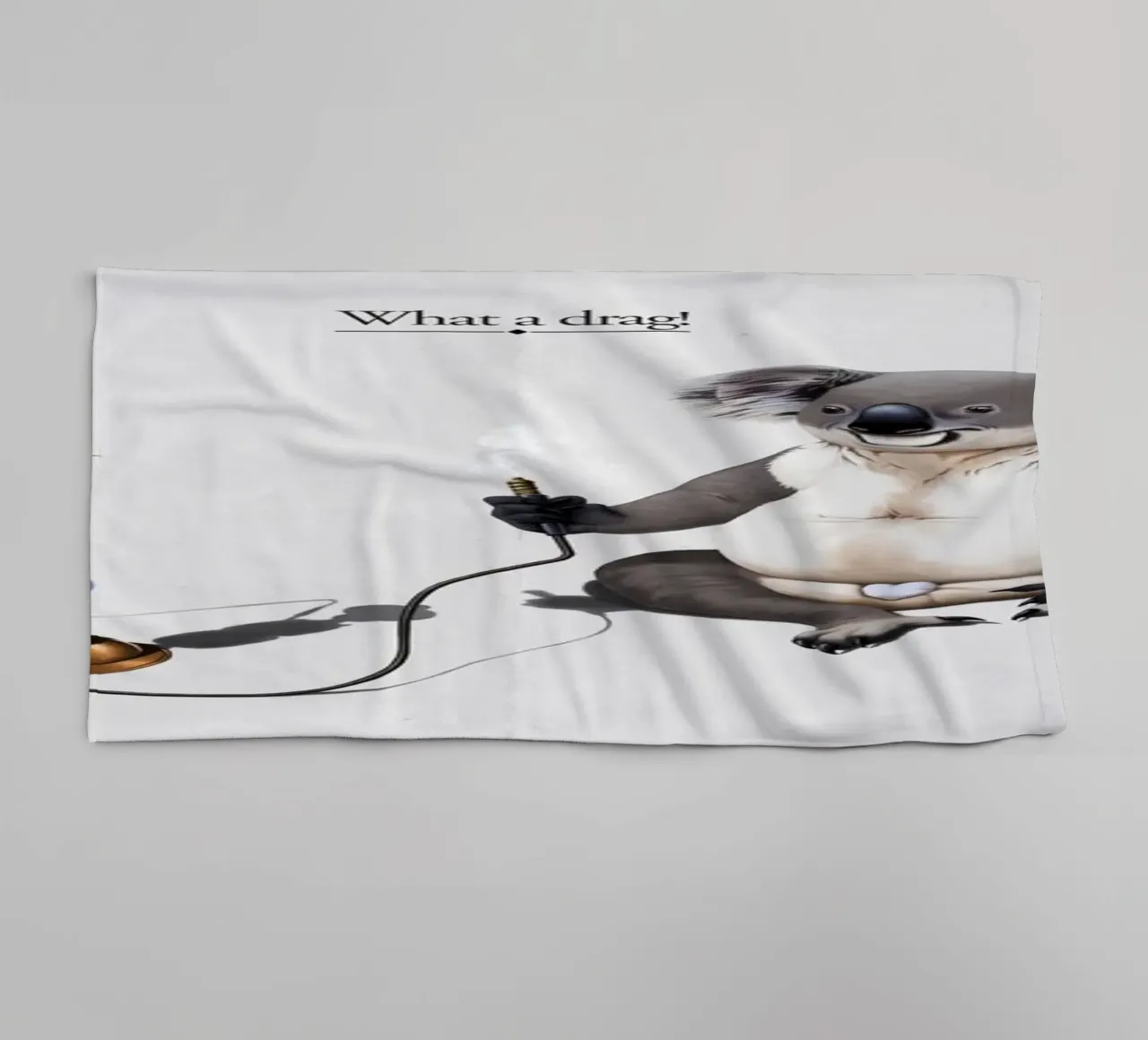 What a Drag! (Titled) asciugamano da bagno da Rob Art | Illustration