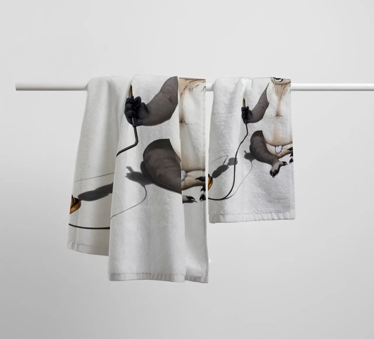 What a Drag! (Titled) asciugamano da bagno da Rob Art | Illustration