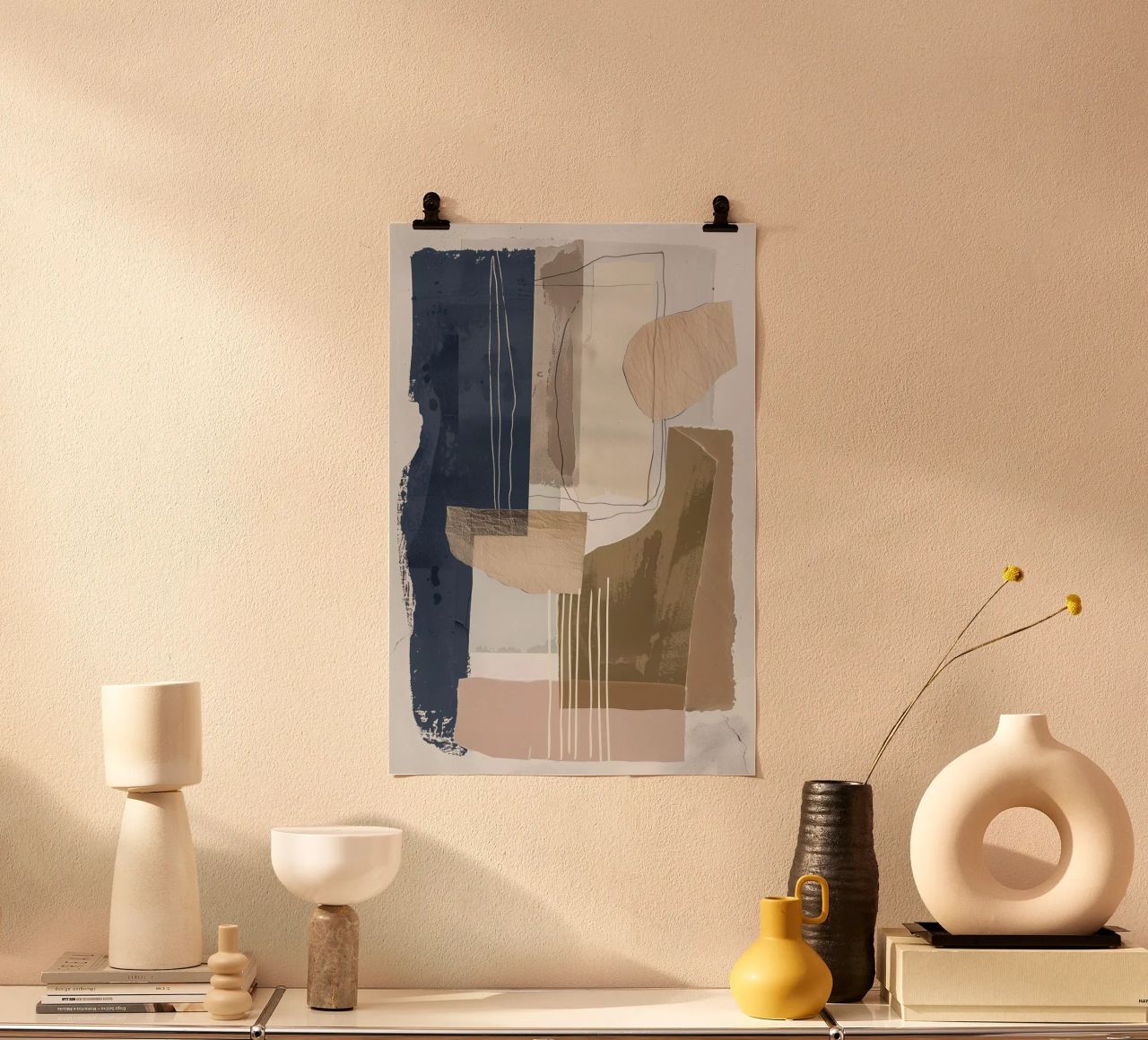 Copper and blue poster by LeDieg