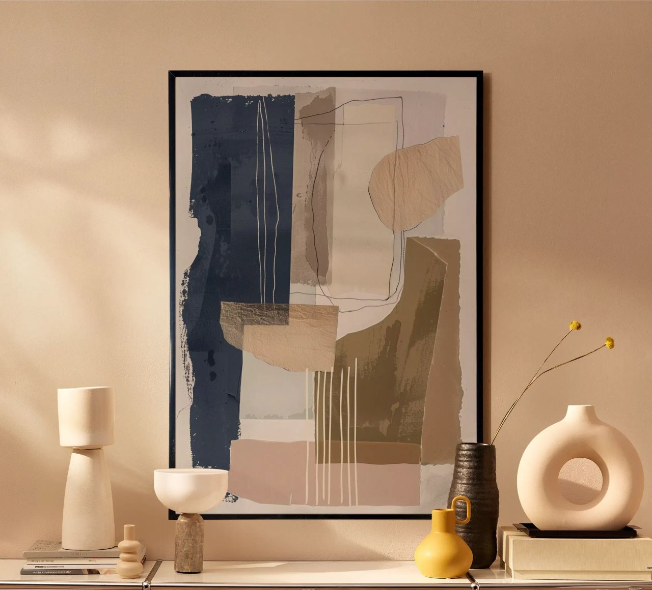 Copper and blue poster by LeDieg