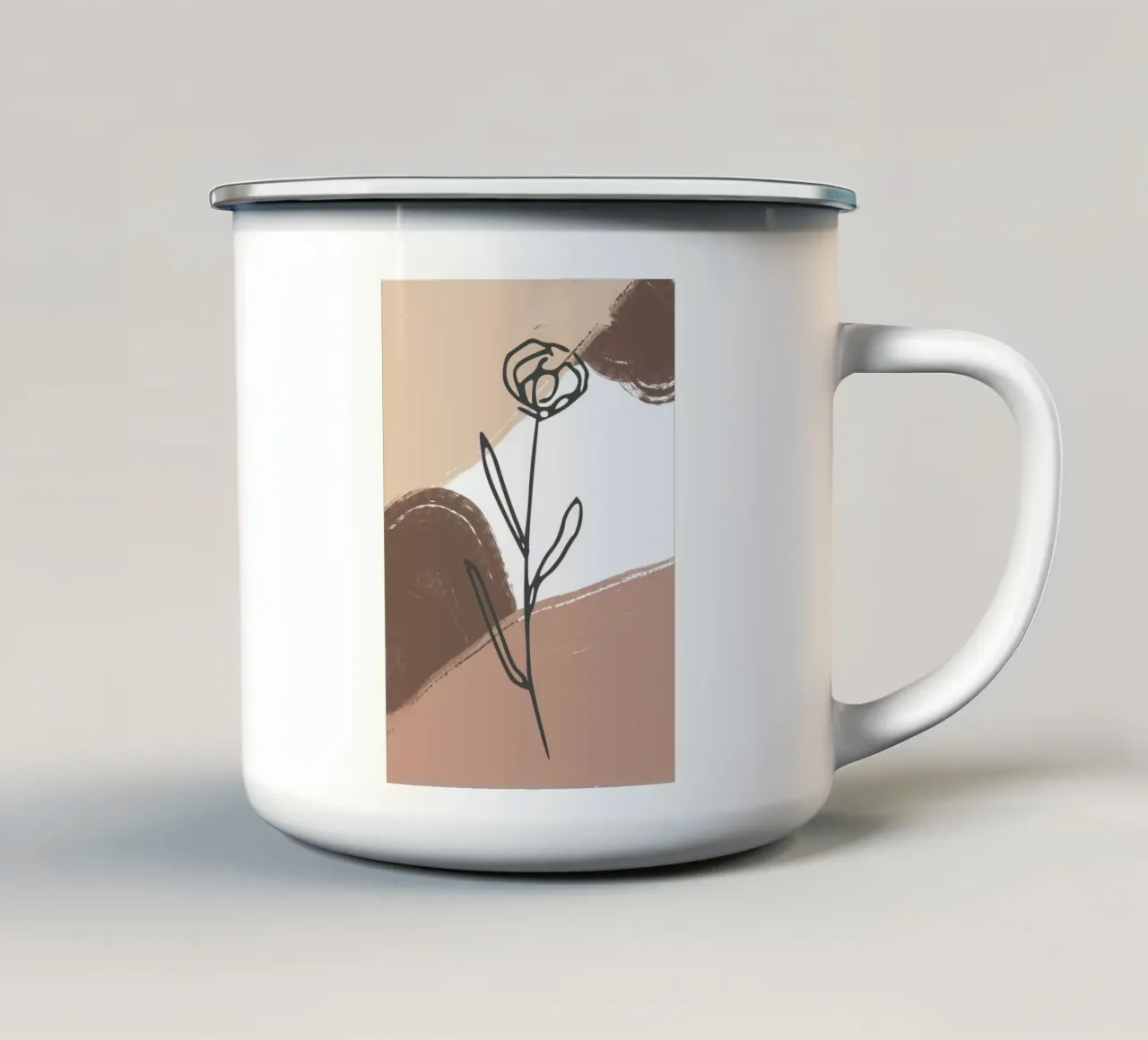 rose design abstract background tazza in smalto da vintageshop
