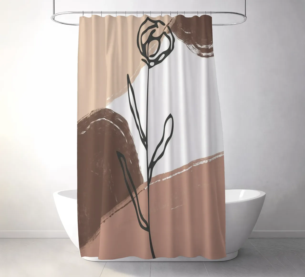 rose design abstract background tenda da doccia da vintageshop