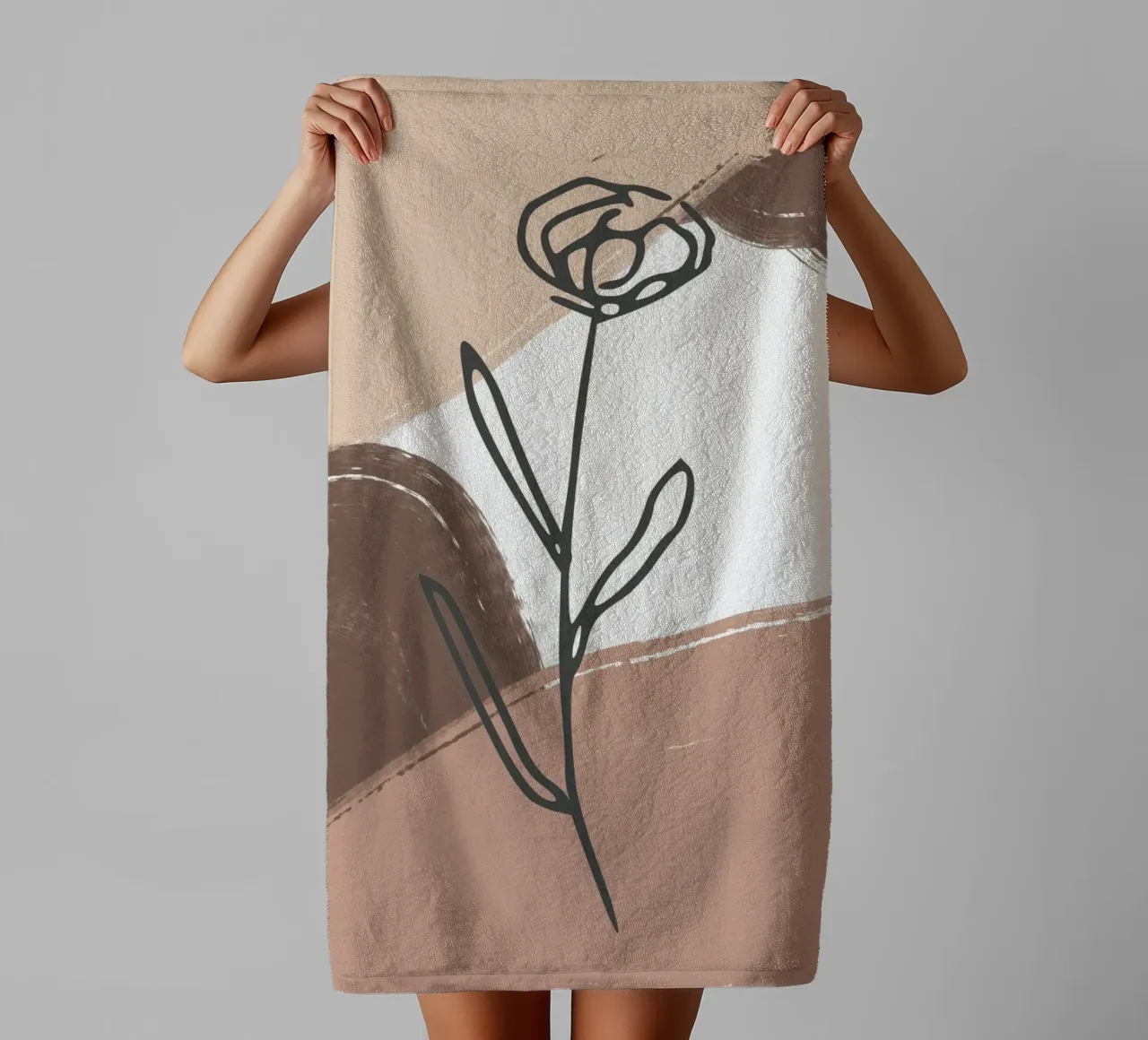 rose design abstract background asciugamano da bagno da vintageshop