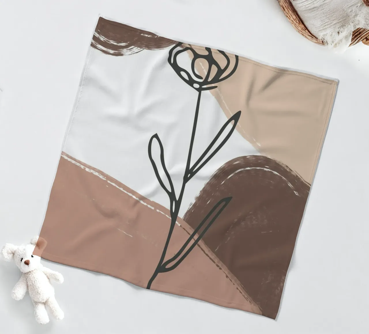 rose design abstract background coperta in pile da vintageshop